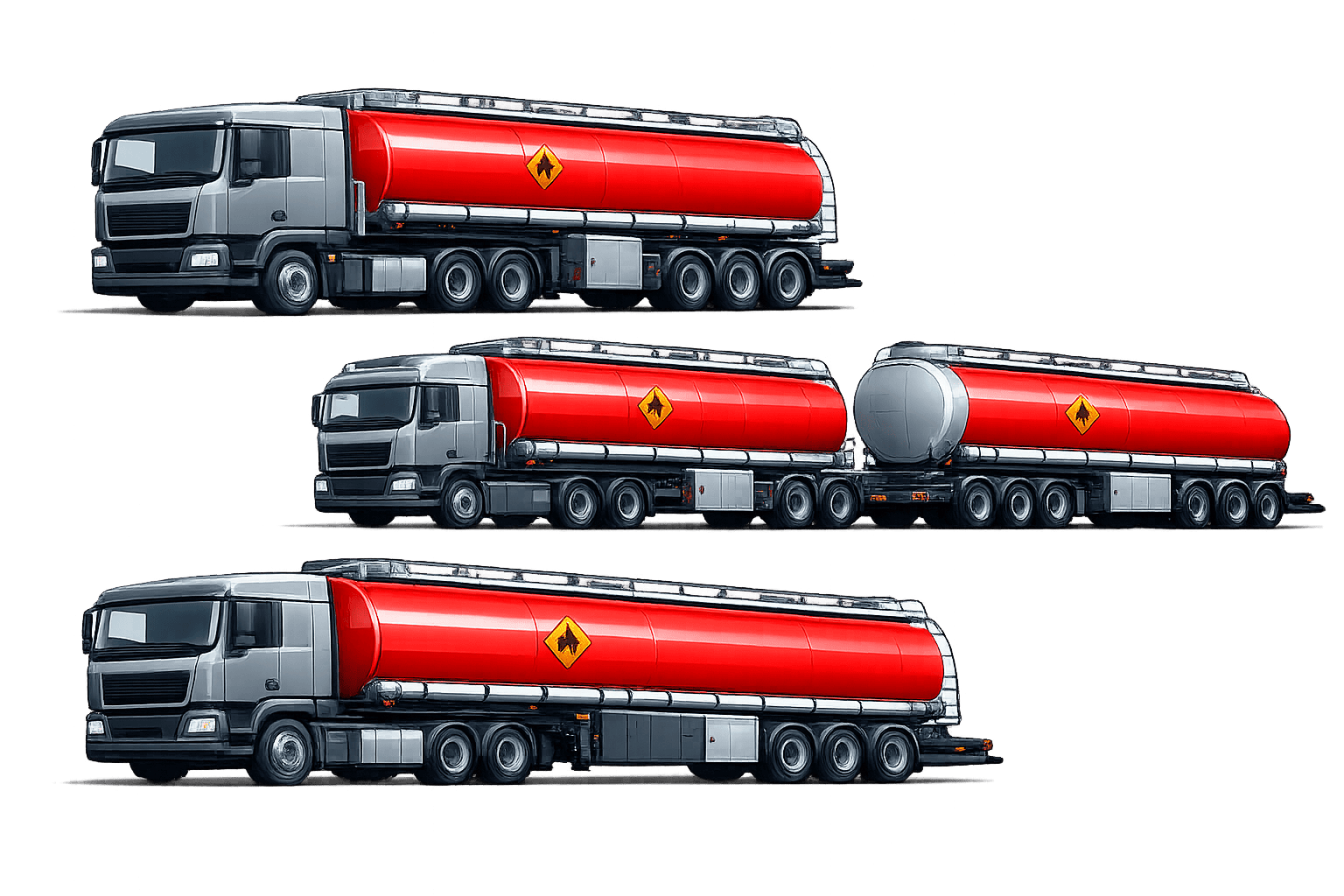 Типы транспортных бензовозов